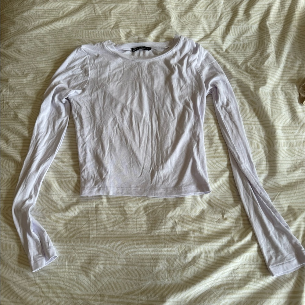 Zara white long sleeve